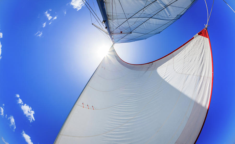 Sails up #2 Photograph by Alexey Stiop