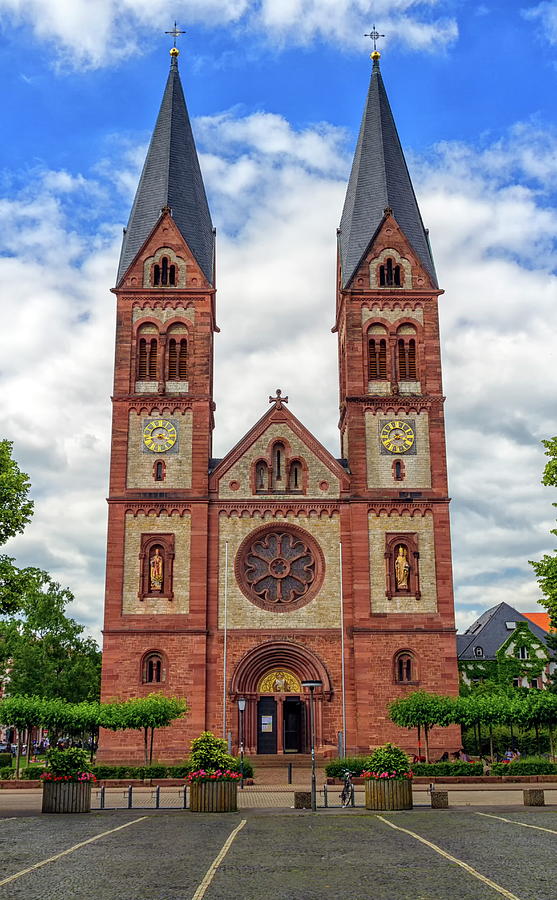 Saint Bonifacius church, Heidelberg, Germany #1 Photograph by Elenarts - Elena Duvernay photo