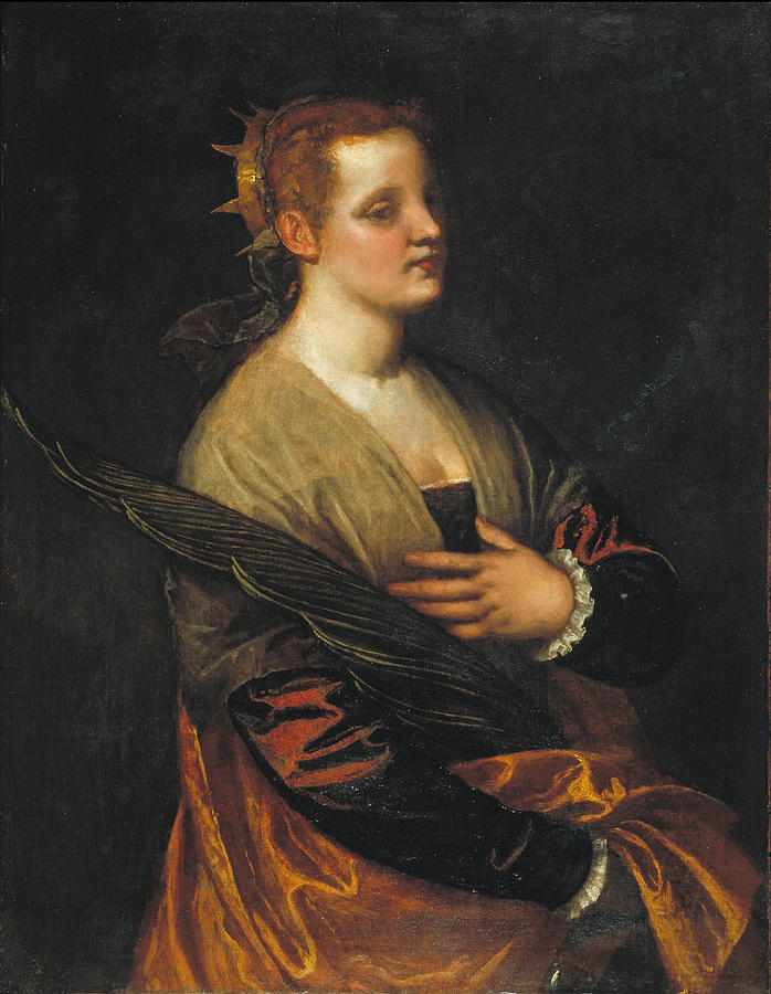 Saint Catherine #3 Painting by Paolo Veronese