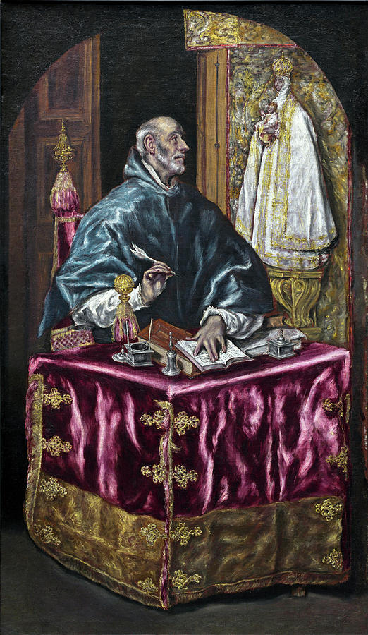 Saint Ildefonso #1 Painting by El Greco