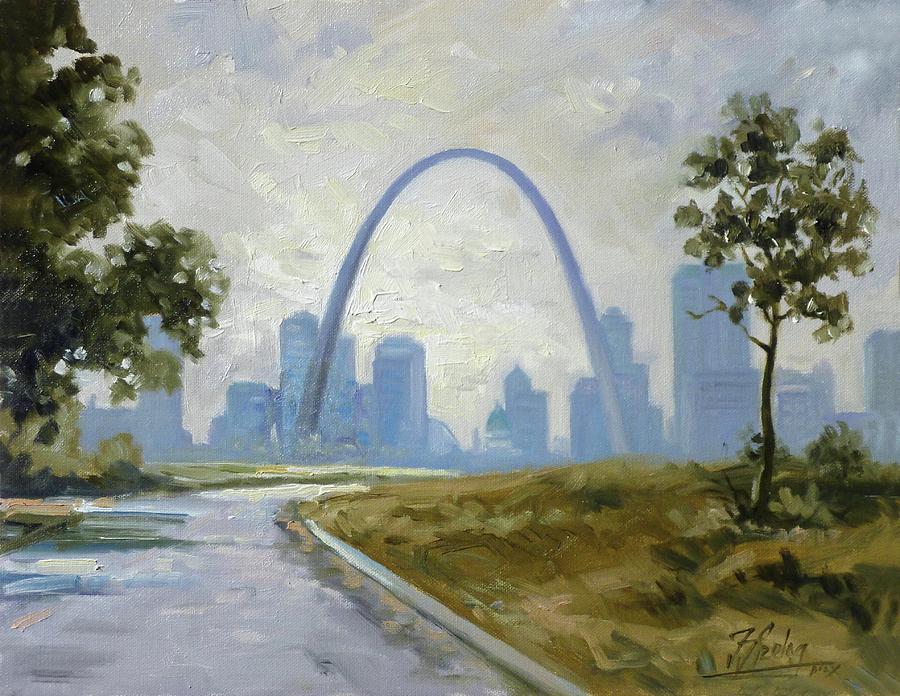 Saint Louis Panorama Painting by Irek Szelag