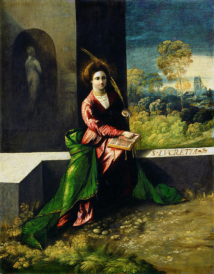  Saint Lucretia #2 Painting by Dosso Dossi