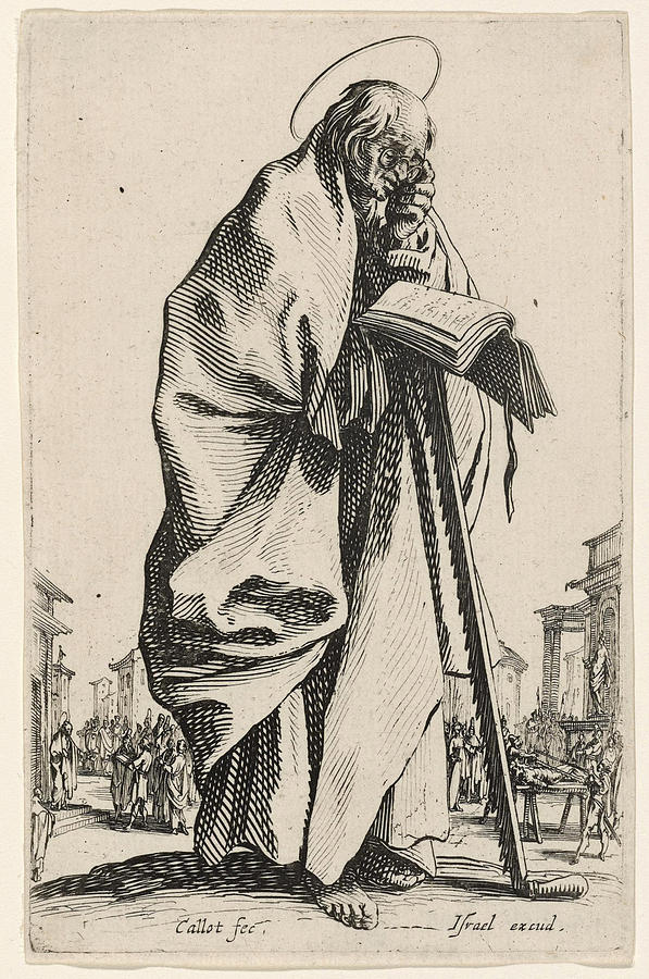 Saint Simon #2 Drawing by Jacques Callot