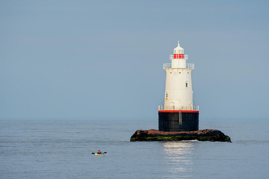 Sakonnet Lighthouse, Little Cormorant Rock, Rhode Island #1 Photograph by Dawna Moore Photography