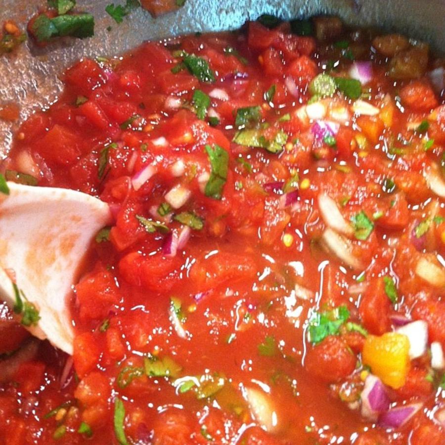 Tomato Photograph - #salsa #homemade #vegan #veggies #1 by Noelle Dumas