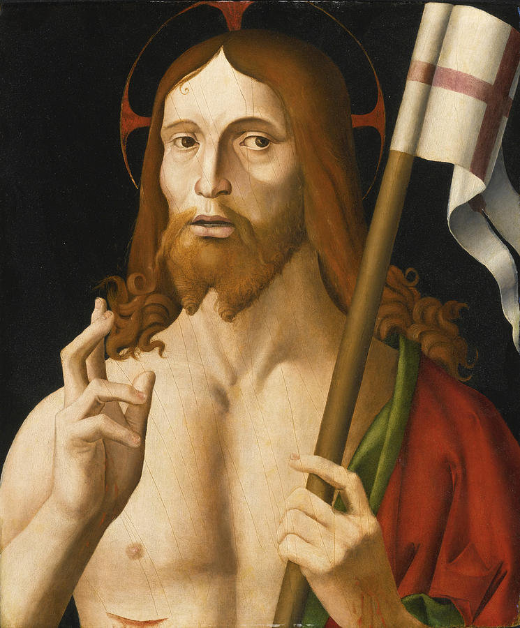 Salvator Mundi #2 Painting by Marco Palmezzano