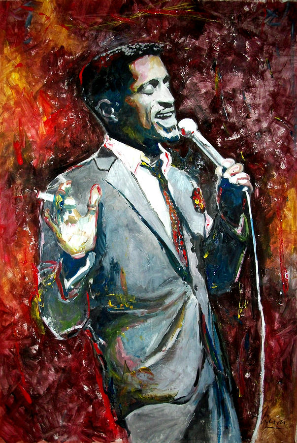 Jazz Painting - Sammy Davis Jr #2 by Marcelo Neira