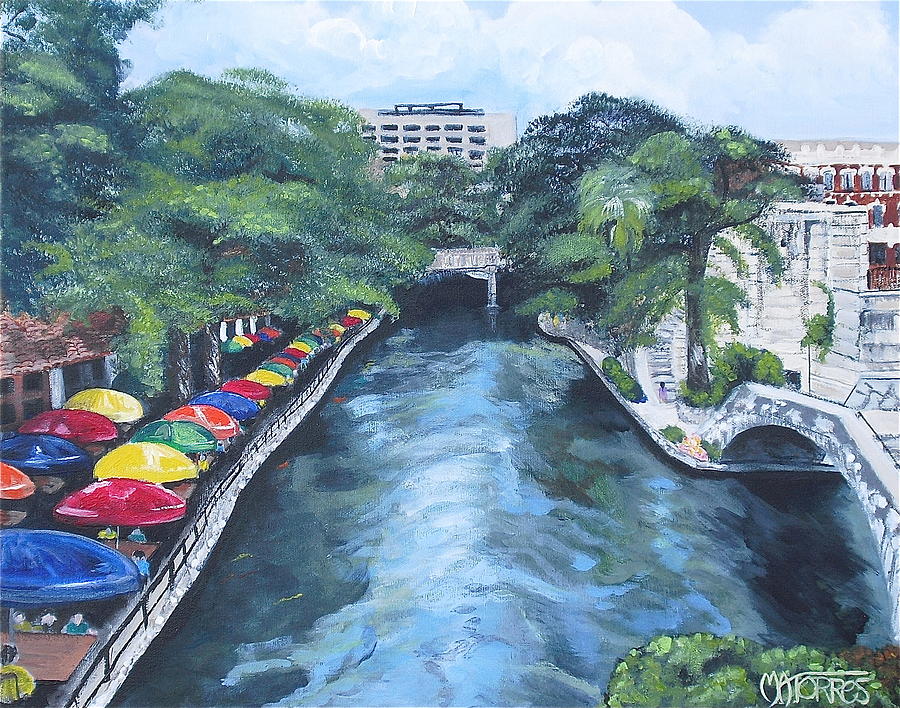 San Antonio River Walk #2 Painting by Melissa Torres