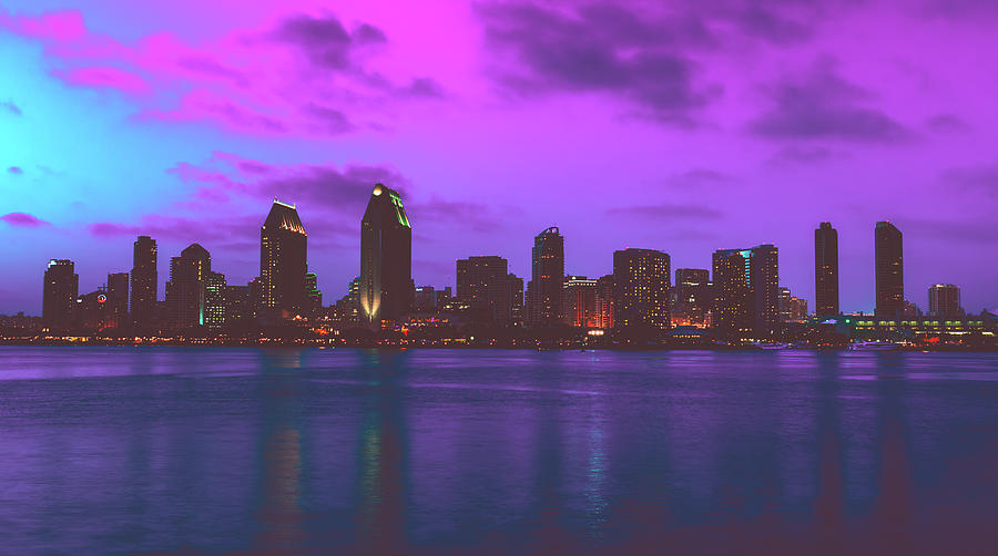 San Diego At Sunset Photograph by Mountain Dreams | Fine Art America