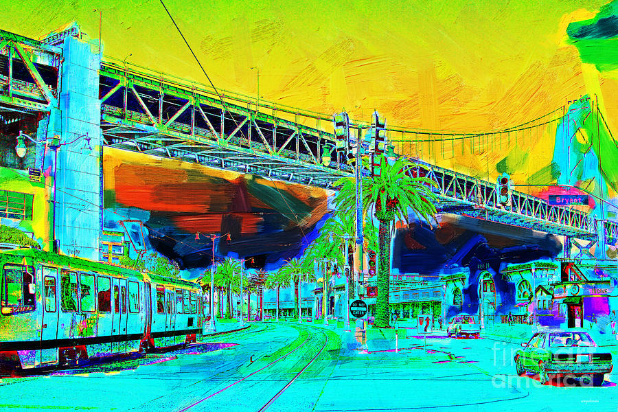 San Francisco Embarcadero And The Bay Bridge #2 Photograph by Wingsdomain Art and Photography