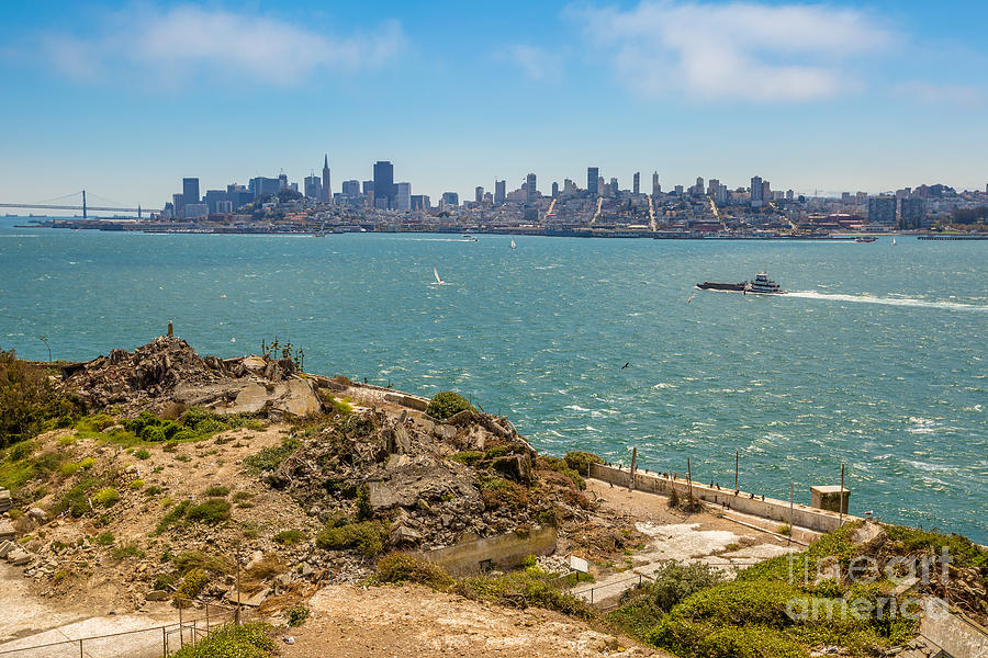 San Francisco skyline by sea #1 Photograph by Benny Marty