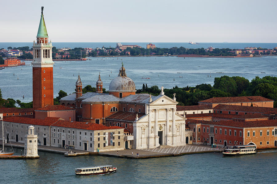 San Giorgio Maggiore view from Bell Tower, Venice, Italy Photograph by ...