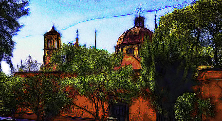 Impressionism Digital Art - San Miguel de Allende - 5 #1 by Jean-Marc Lacombe