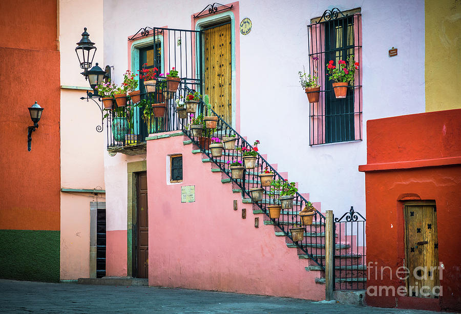 Architecture Photograph - San Roque Stairs #1 by Inge Johnsson