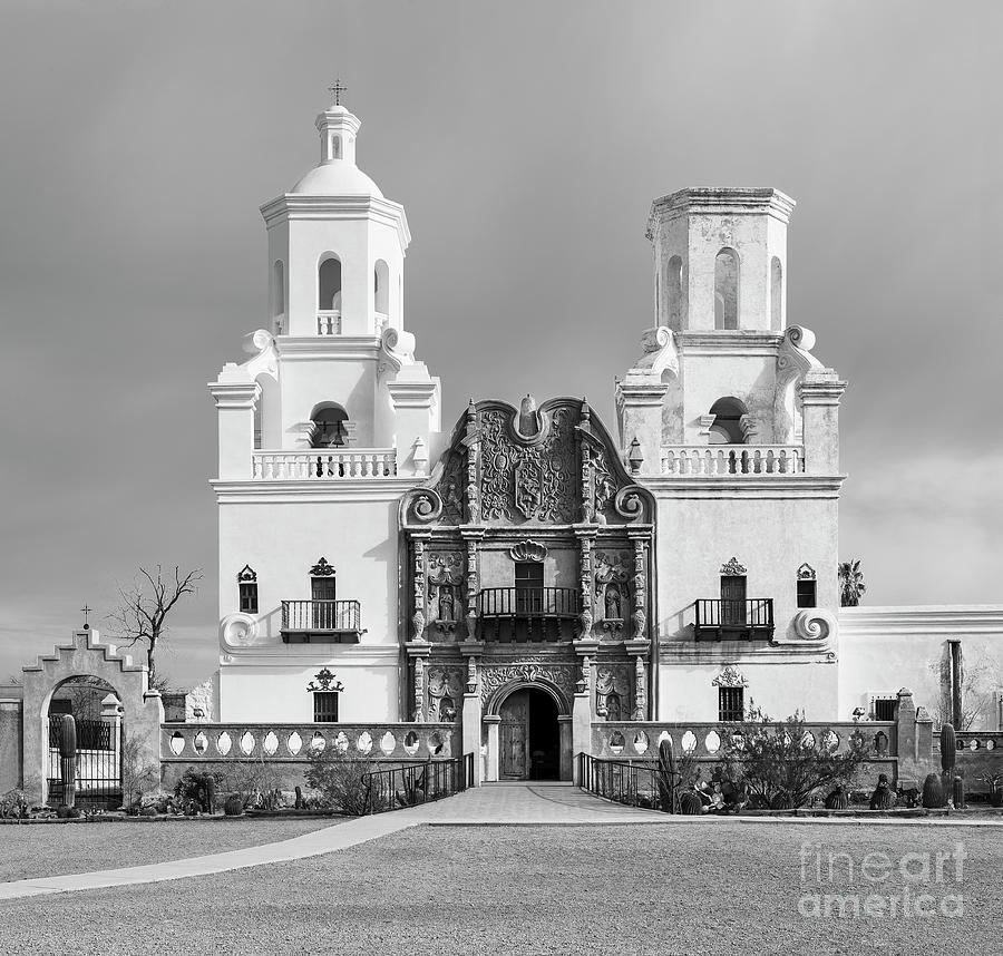 Architecture Photograph - San Xavier del Bac Mission #2 by Sandra Bronstein