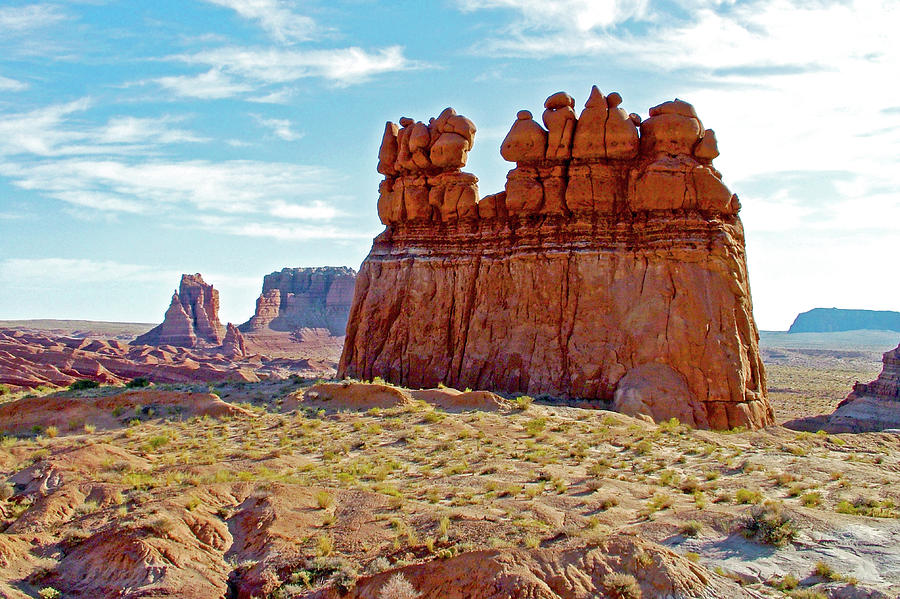 Sandstone Monoliths in Carmel Canyon Trail in Goblin Valley State Park, Utah #1 Photograph by Ruth Hager