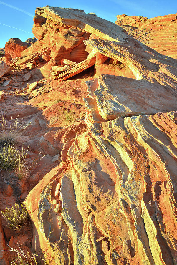 Sandstone Ripples in Valley of Fire #2 Photograph by Ray Mathis