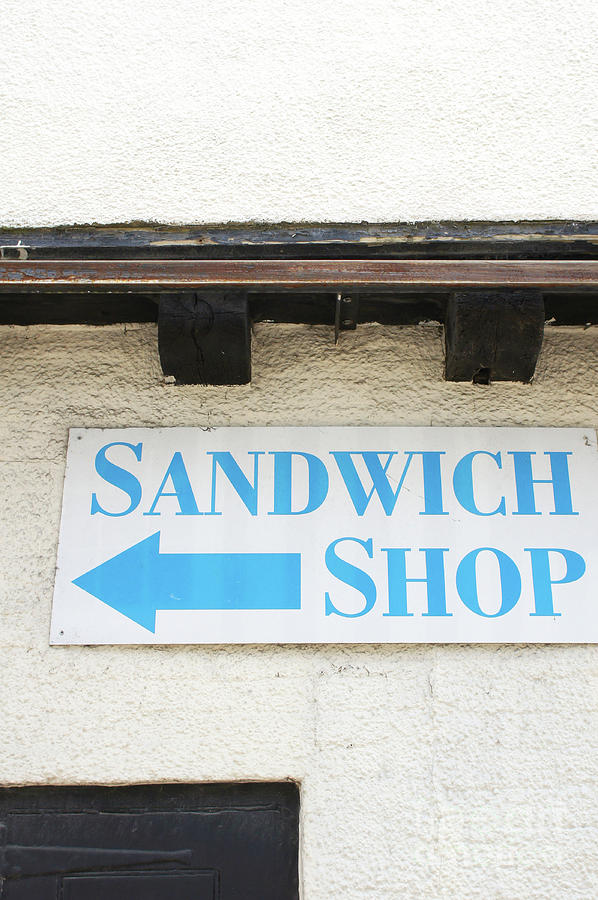 Sandwich shop sign #1 Photograph by Tom Gowanlock