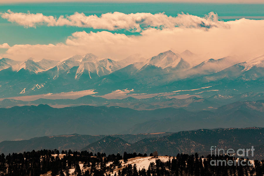Sangre de Cristo Mountains in Winter #1 Photograph by Steven Krull