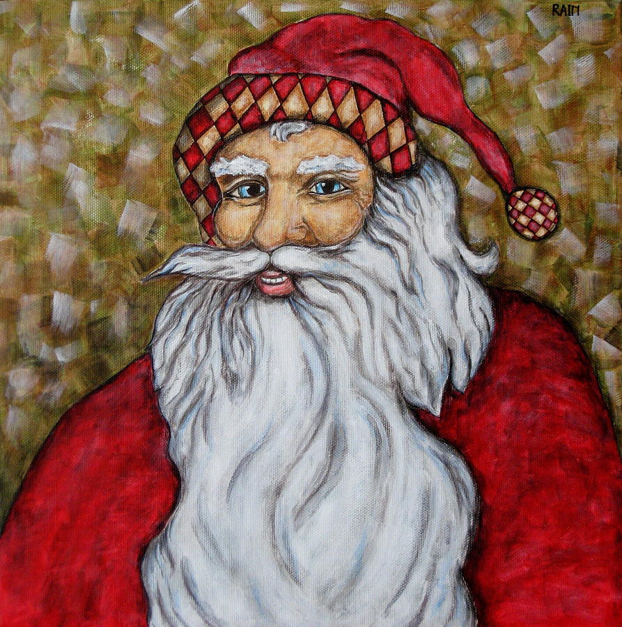 Santa Claus #1 Painting by Rain Ririn
