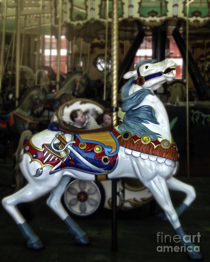 Santa Cruz Boardwalk Carousel Horse Photograph by Gregory Dyer - Fine ...