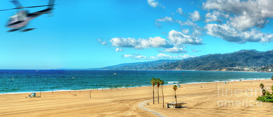 Santa Monica Beach on a sunny day #1 Photograph by David Zanzinger