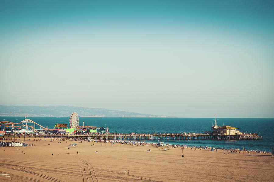 Santa Monica Pier In California Photograph