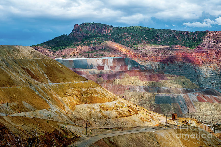 The Colors of the Santa Rita Mine Photograph by Stephen Whalen