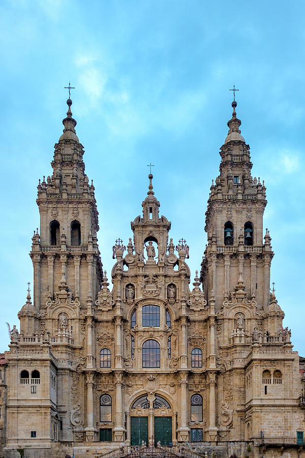 Romanesque Photograph - Santiago de Compostela Cathedral #1 by Fabrizio Troiani