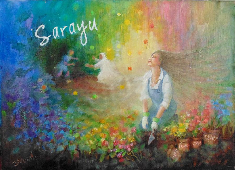 Flower Painting - Sarayu by Janet McGrath