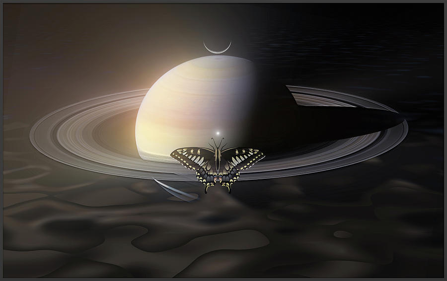 Saturn #1 Digital Art by Harald Dastis