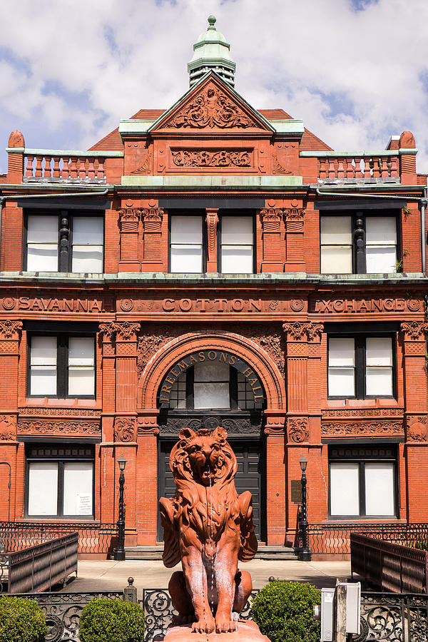 Lion Photograph - Savannah Cotton Exchange #1 by For Ninety One Days