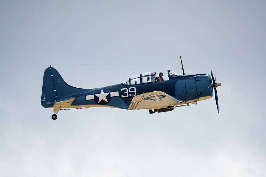 Airplane Photograph - SBD Dauntless #1 by Brian Knott Photography
