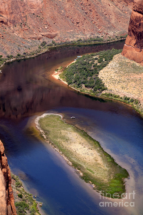 Scenic View of the Colorado River at Grand Canyons Horseshoe Bend #1 Photograph by Anthony Totah