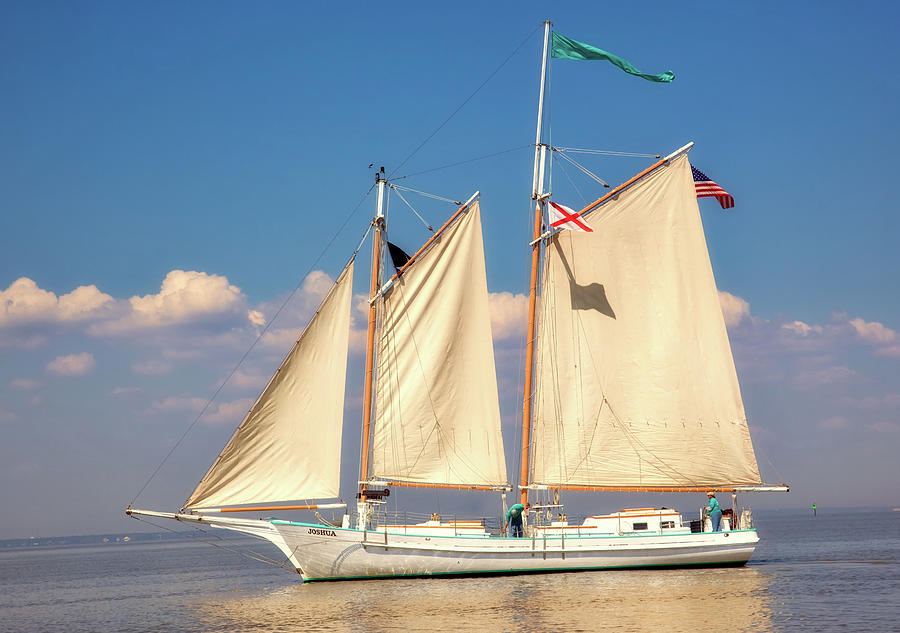 Schooner On Mobile Bay #1 Photograph by Mountain Dreams
