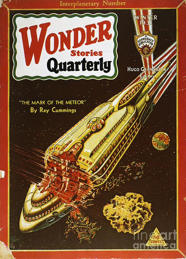 Sci-fi Magazine Cover, 1931 Drawing by Granger