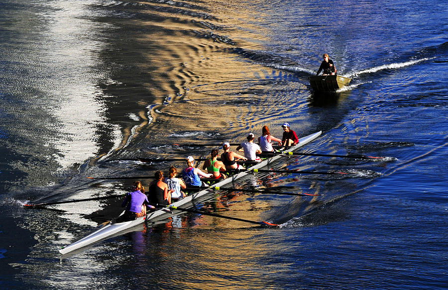 Sculling the Hillsborough #1 Photograph by David Lee Thompson