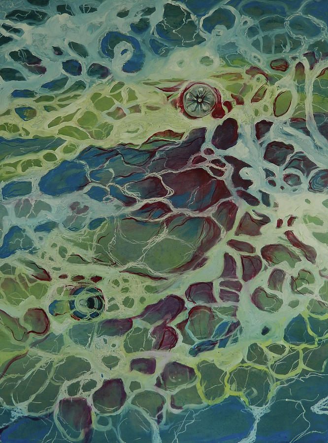 Sea Foam #1 Painting by Art Nomad Sandra Hansen