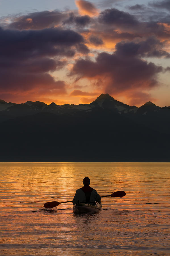 Summer Photograph - Sea Kayaking On A Sublime Evening #1 by John Hyde