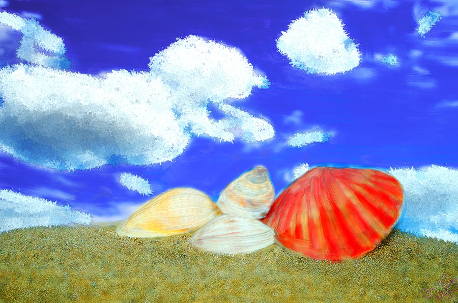 Sea Shells #1 Painting by Bruce Nutting