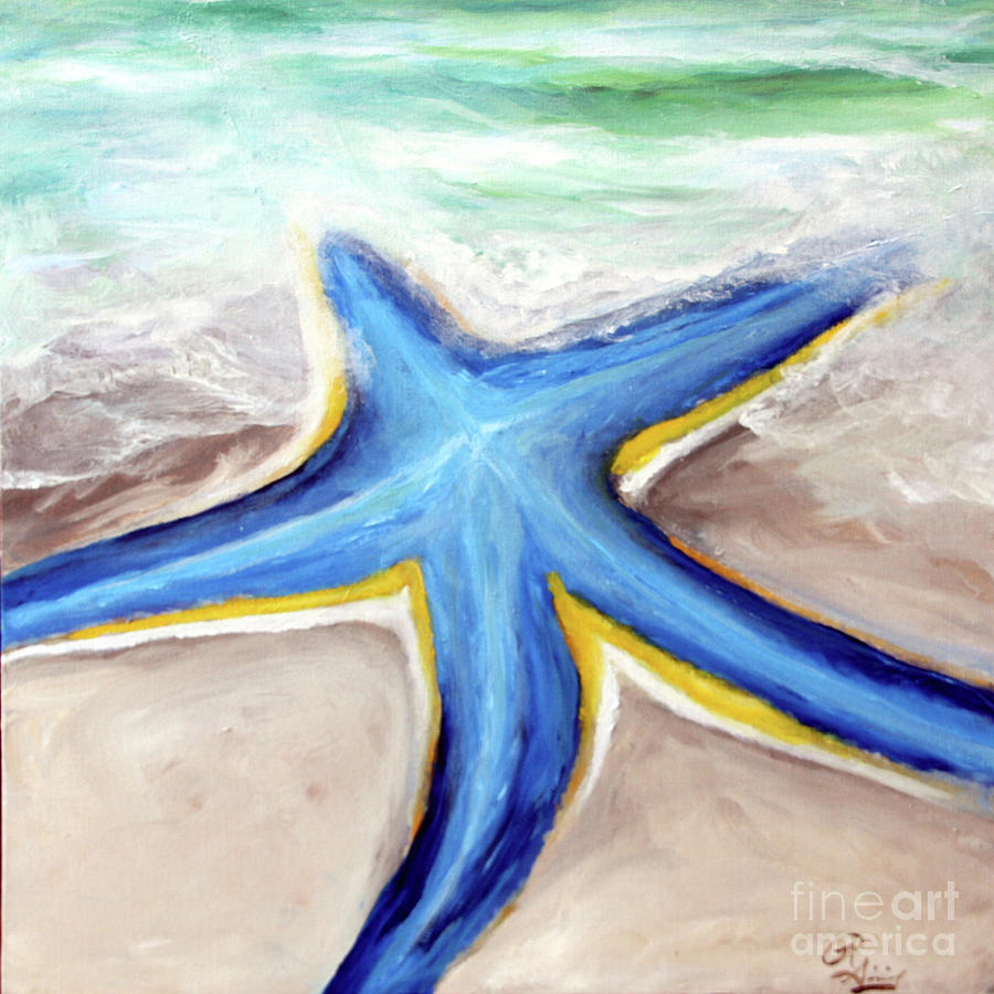 Sea Star Painting by Robert Schippnick - Fine Art America