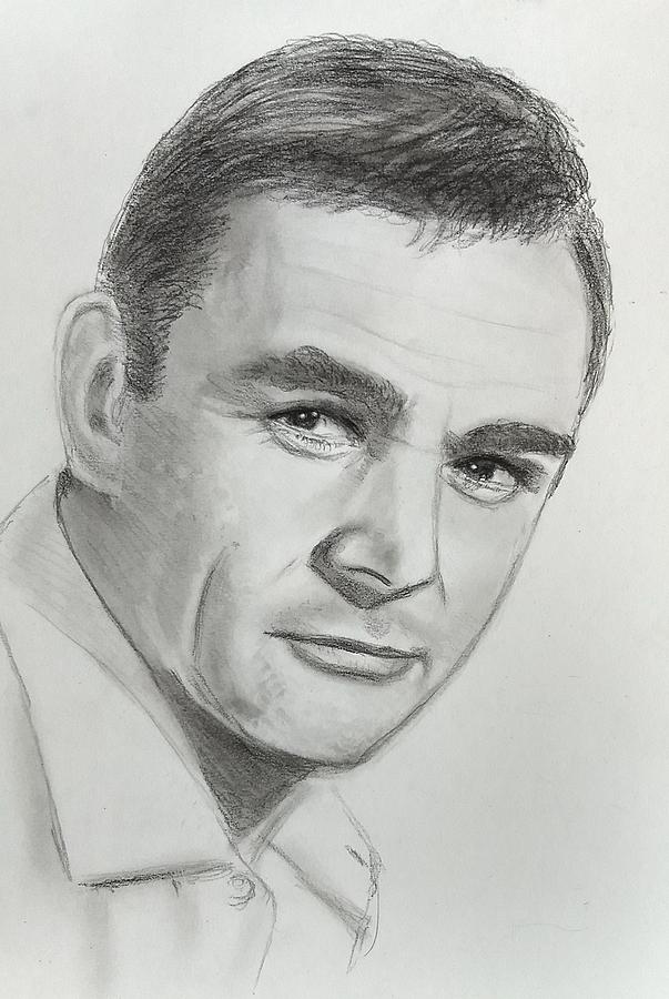 Sean Connery Drawing by Paul Blackmore - Fine Art America