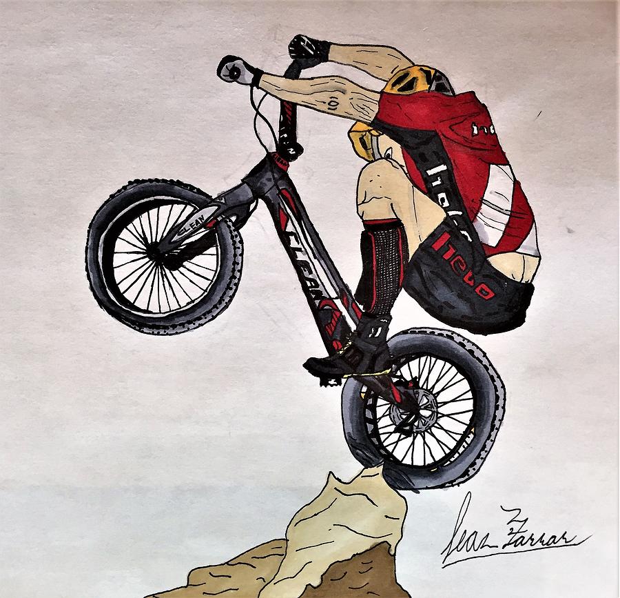 Bicycle Drawing - Sean Self-Style #1 by Sean Farrar