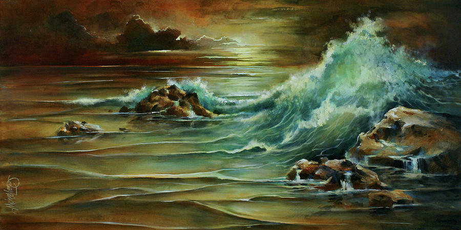 Seascape Painting by Michael Lang