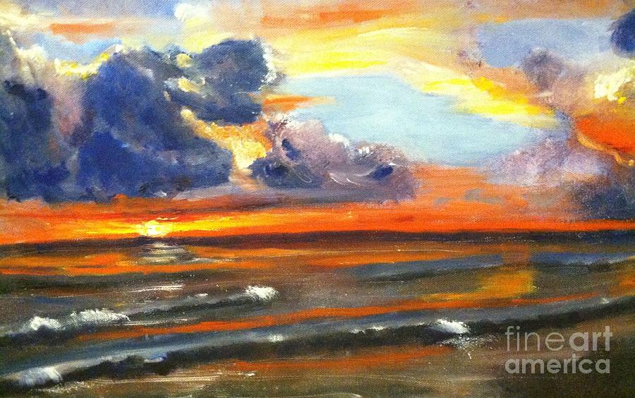 Seascape #1 Painting by Nancy Anton