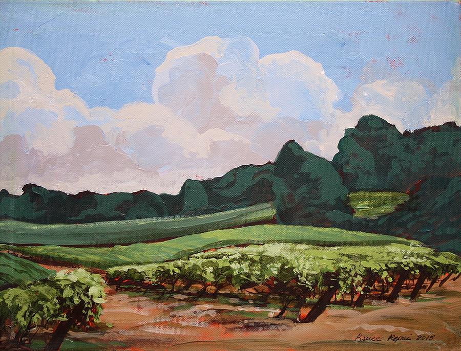 Summer Painting - Niagara Vineyards  Summer by Bruce Repei