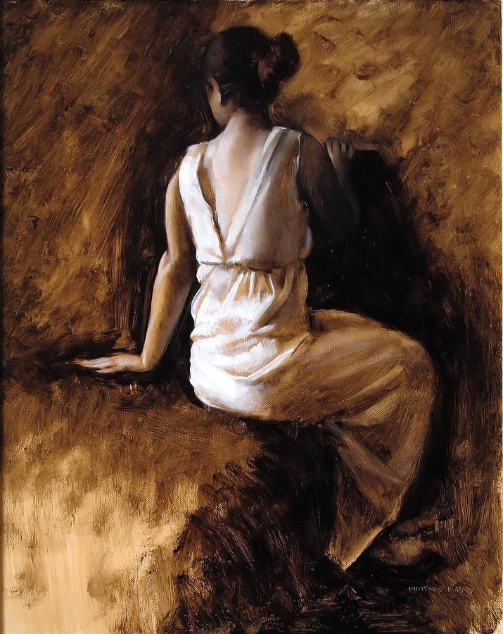 Seated Figure Painting by Matthew Kinsey | Fine Art America