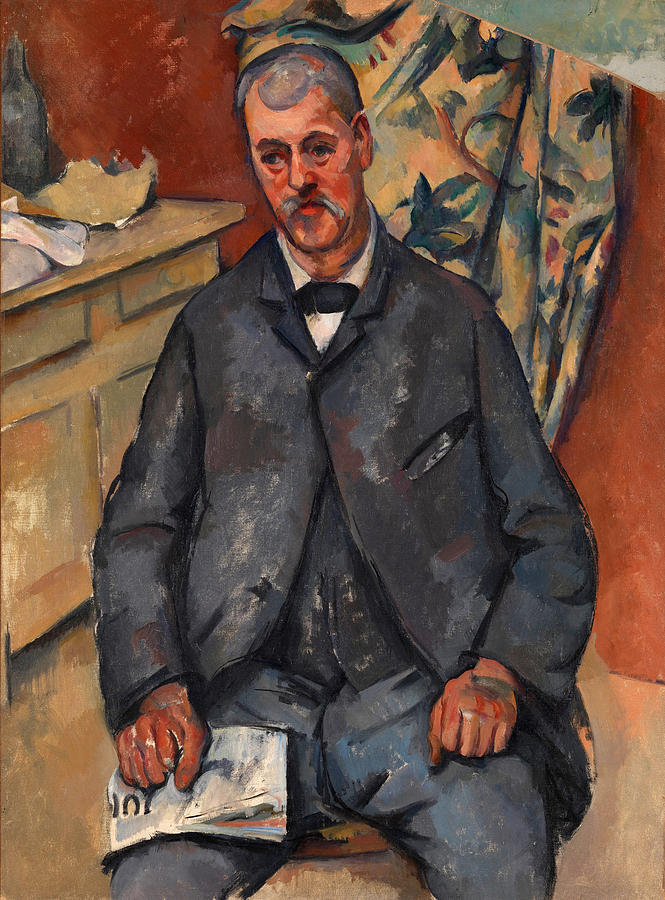Seated Man #2 Painting by Paul Cezanne