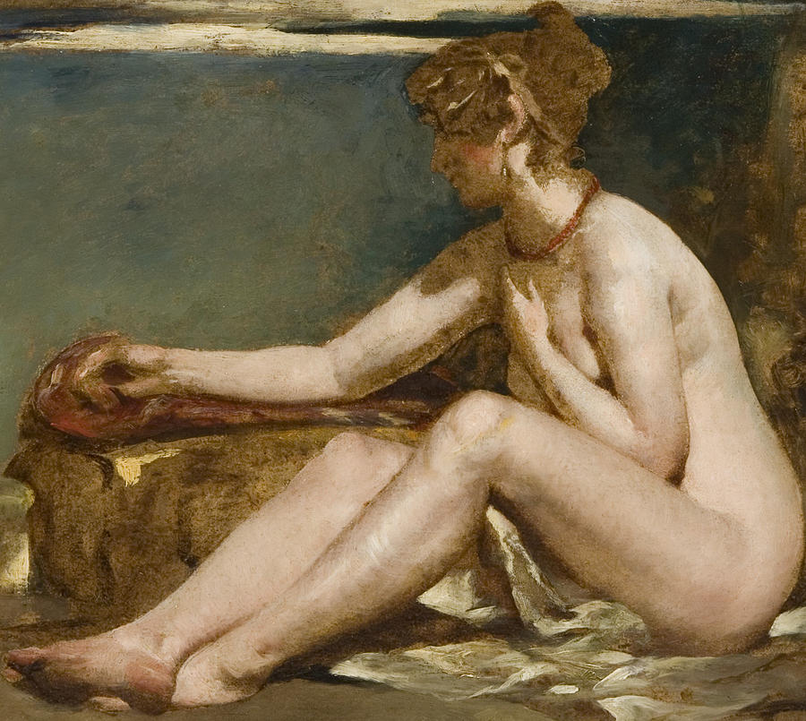 Seated Nude Painting by William Etty