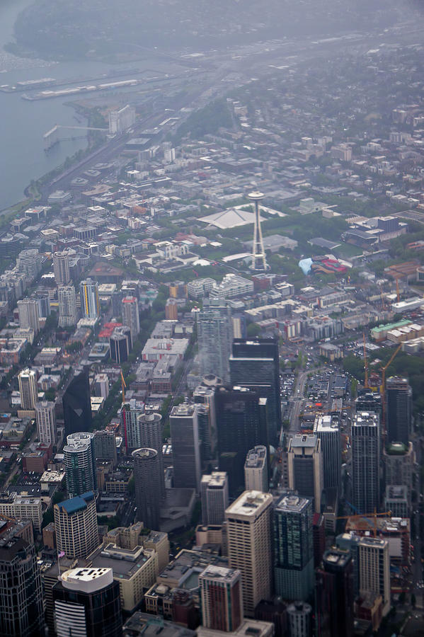 Seattle Washington City Skyline And Streets #1 Photograph by Alex Grichenko
